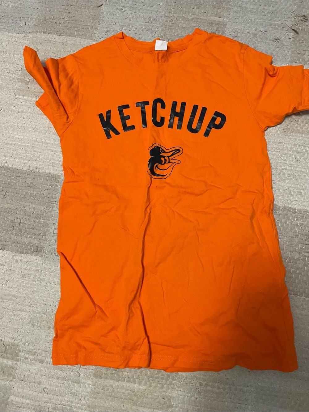 Baltimore MLB Orioles Orange KETCHUP small